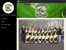 Tablet Screenshot of cactusvolleyball.com